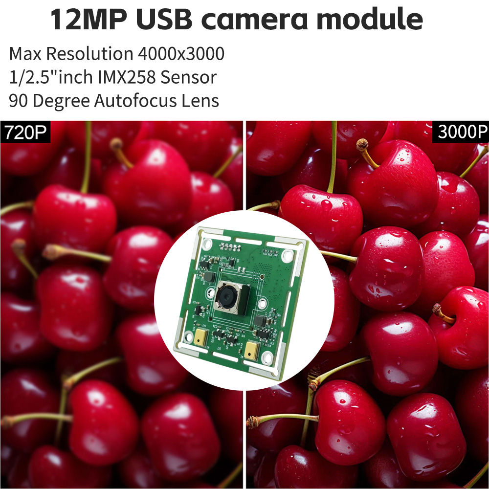 12MP 4K HD Auto Focus Facial Recognition Camera Module - Image 4