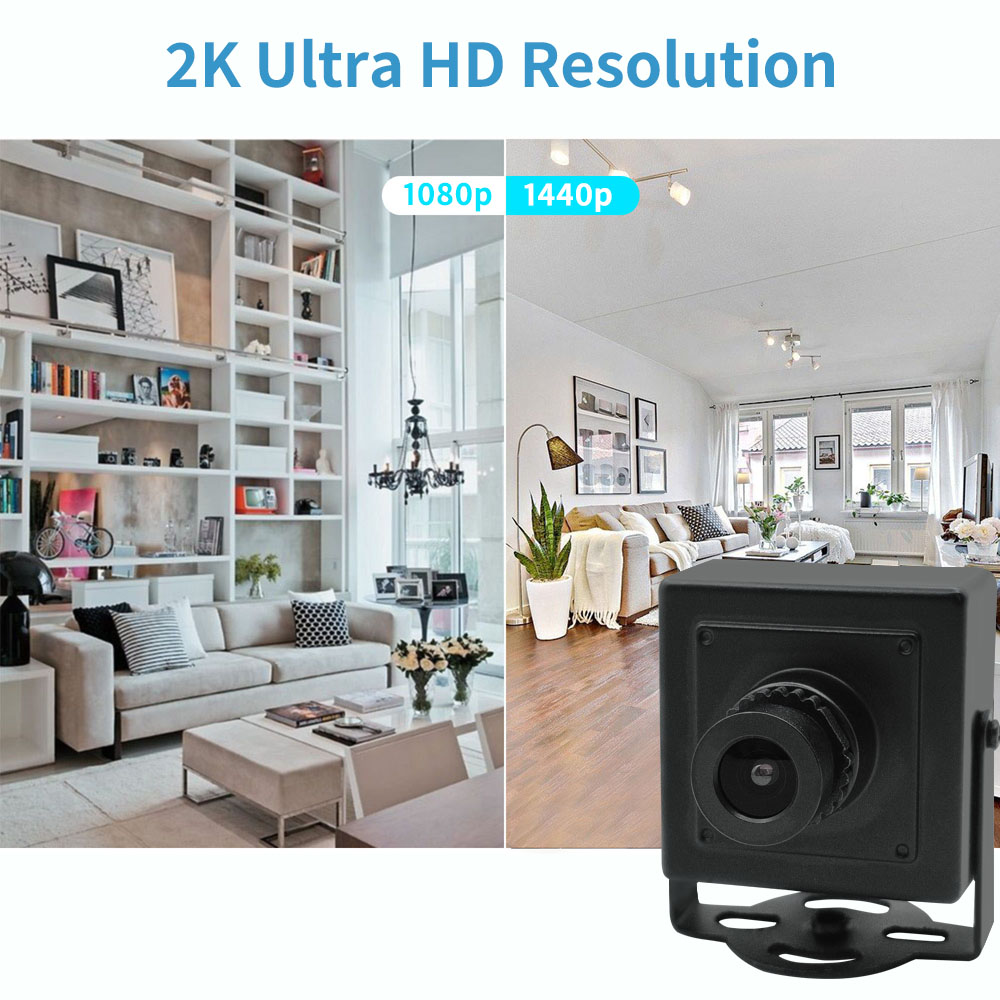 4MP Industrial-grade Mini Square Wired IP Camera 产品清晰度