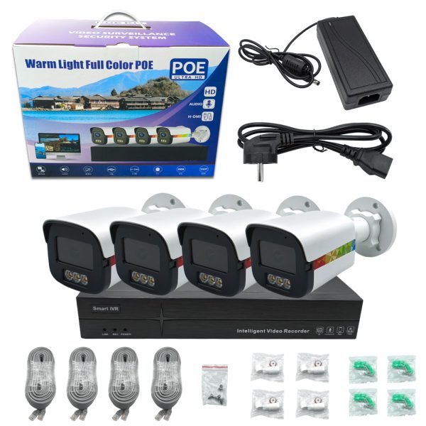 4K 2MP Full-Color Night Vision POE Camera NVR Kit - Image 7