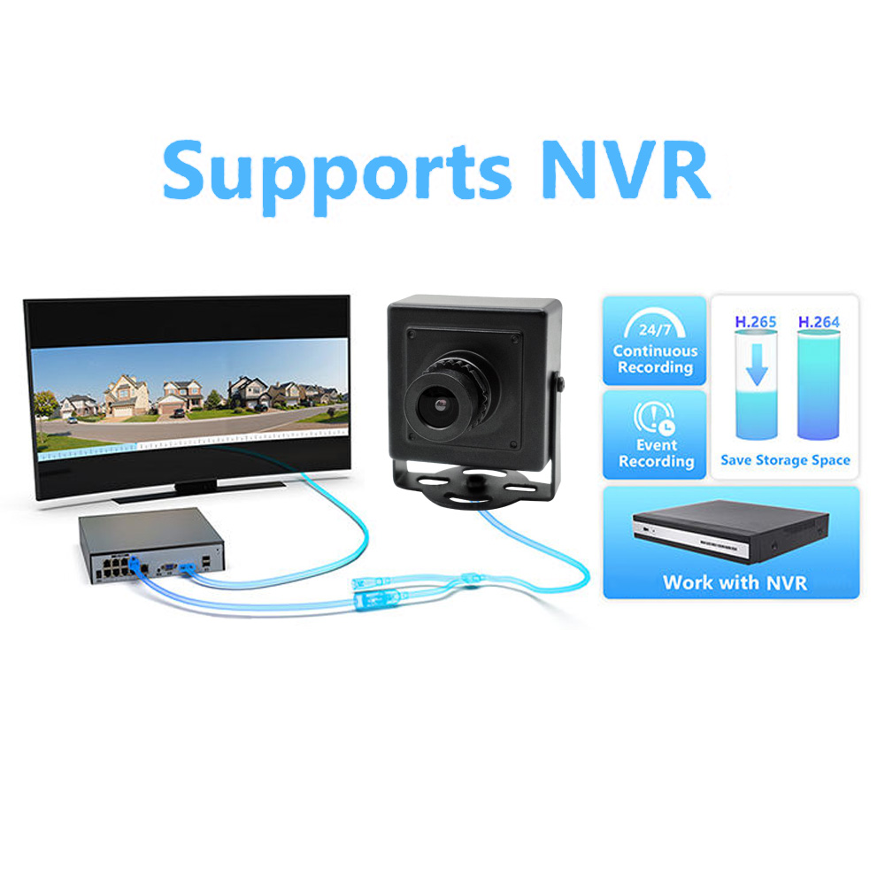 4MP Industrial-grade Mini Square Wired IP Camera 产品连接方式