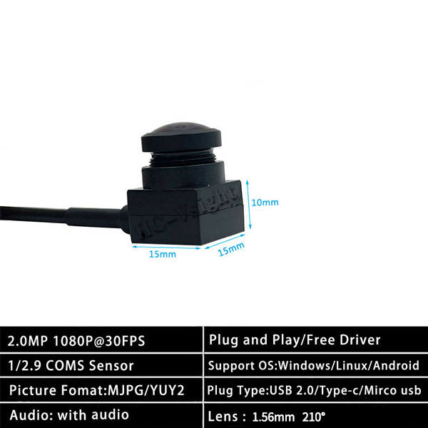 15x15mm 2MP 360 HD Panorama USB Camera for iPhone - Image 3