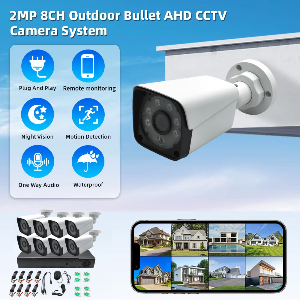 2MP Waterproof AHD Full-Color Surveillance Camera - Image 3