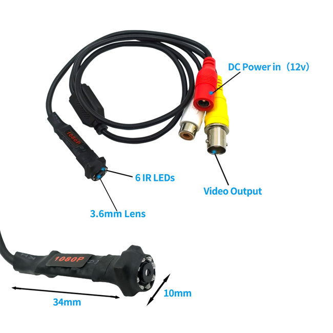 2MP Mini Infrared Night Vision Endoscope AHD Camera - Image 3