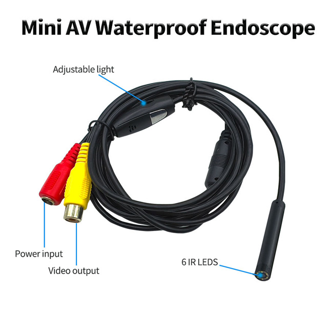 5.5mm AV Waterproof Endoscope Snake Camera - Image 5