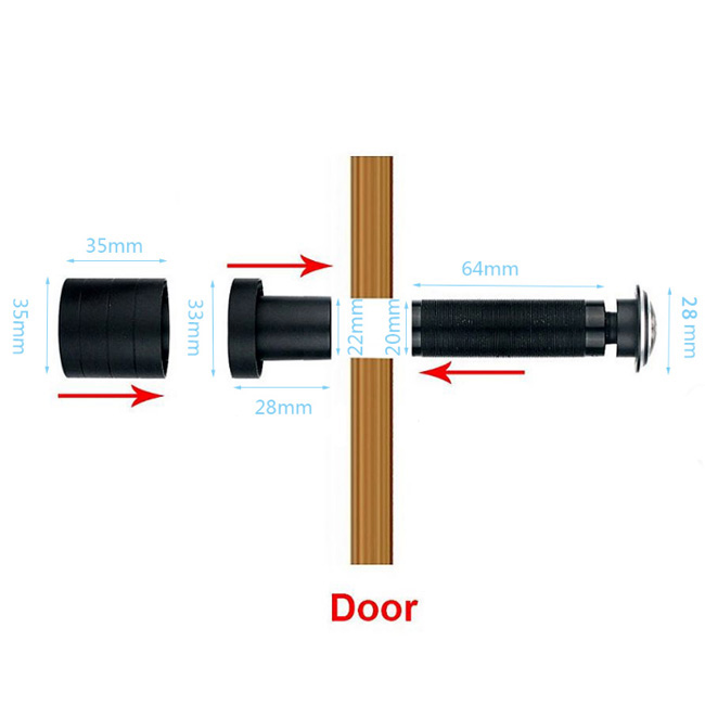 4MP Mini Door Viewer IP PoE Camera - Image 2