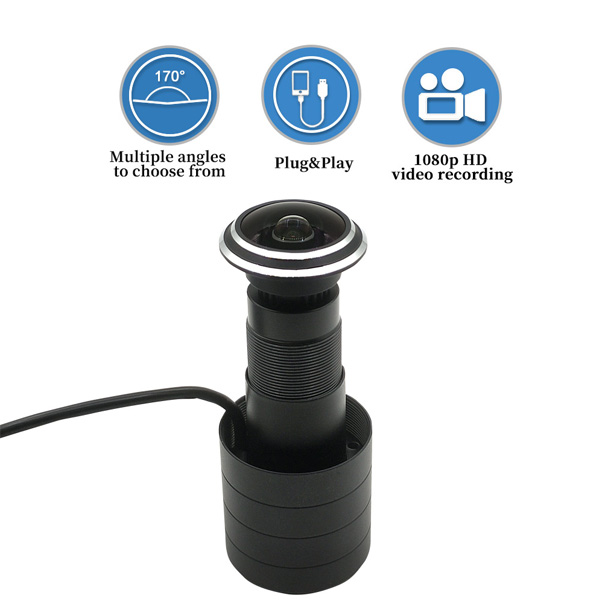 1080P Type-C Home Security Door Peephole Camera - Image 4