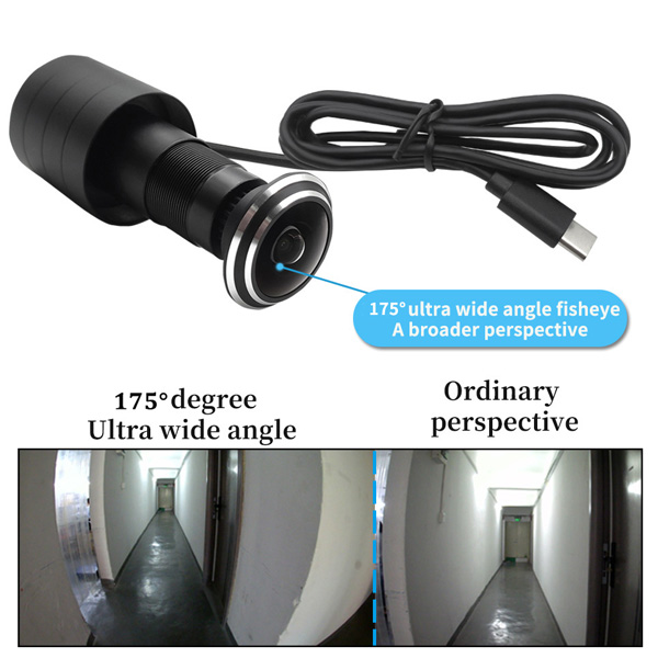 1080P Type-C Home Security Door Peephole Camera - Image 5