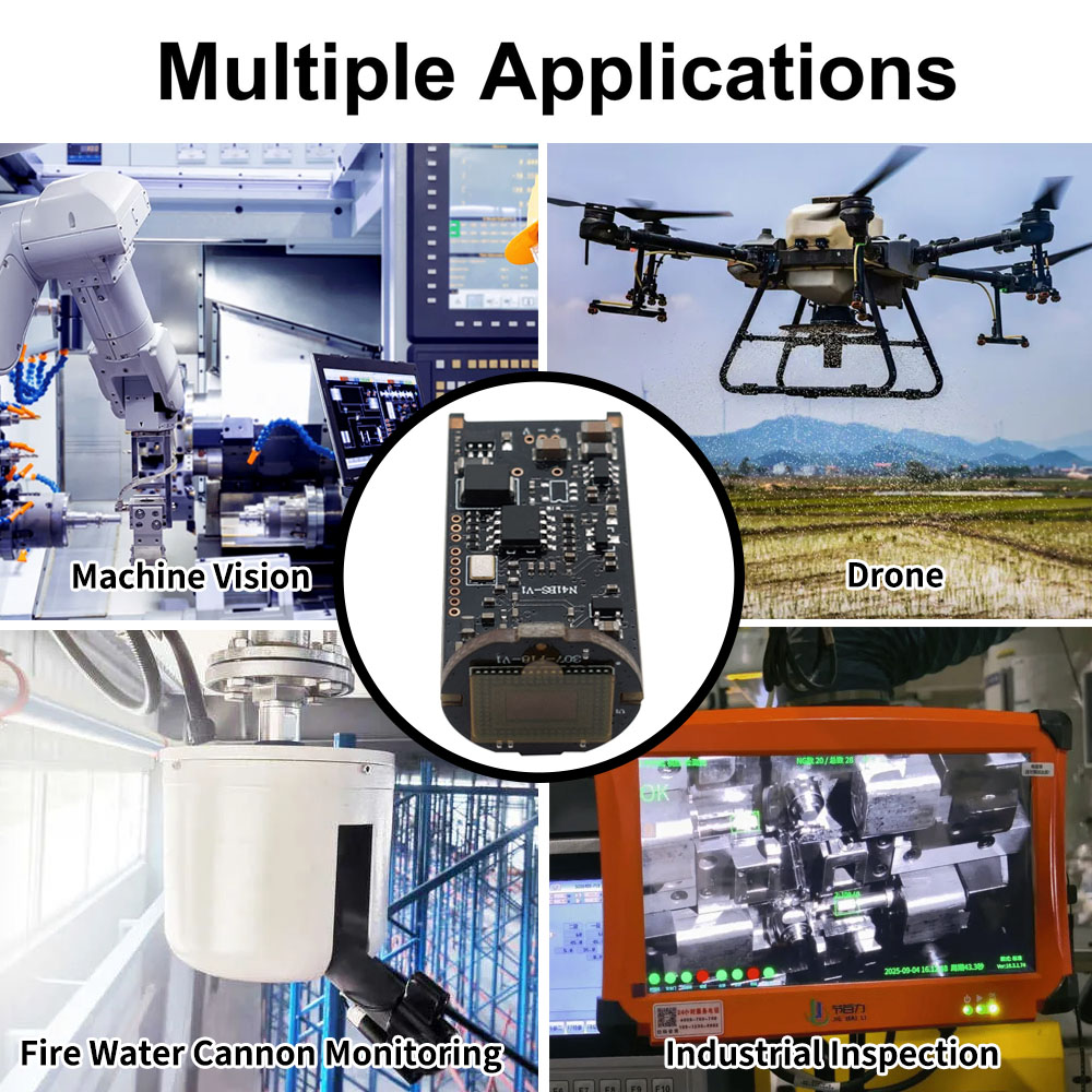 T-Shaped 1080P Industrial AHD Camera Module hca p372t (5)
