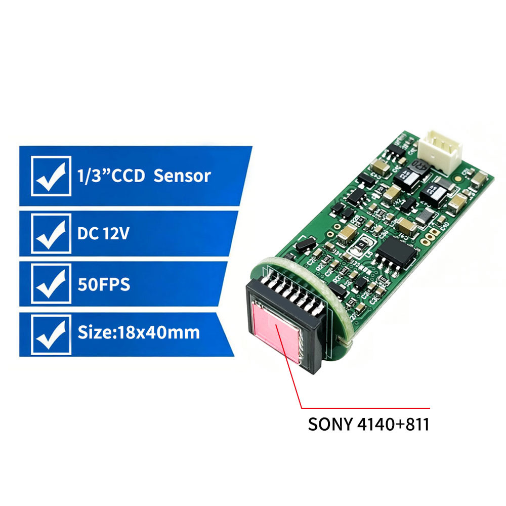 T-shaped Sony CCD Analog Camera Module hcc p4006t4 (2)