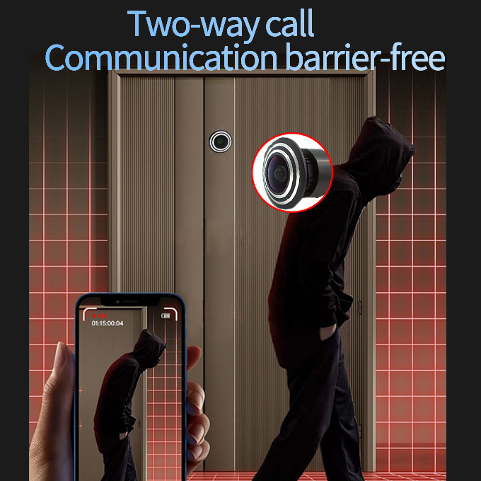 3MP HD WiFi Peephole Camera Support dual Voice - Image 5