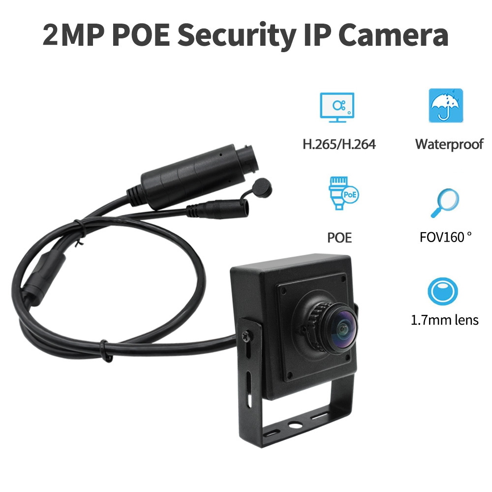 2MP Mini PoE IP Camera 1.7mm Wide Angle Camera - Image 2