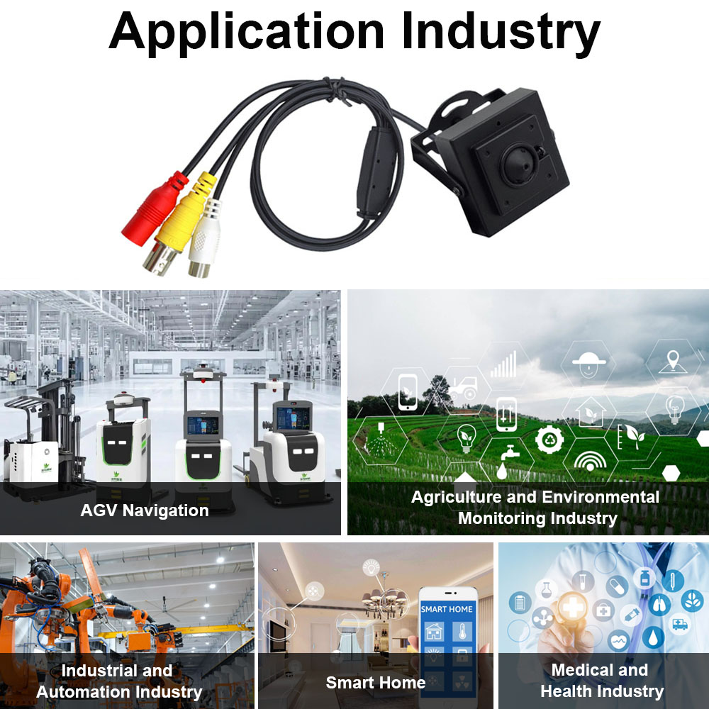 1080P Mini Square 3.7mm Lens Analog Camera hca zk362 (5)