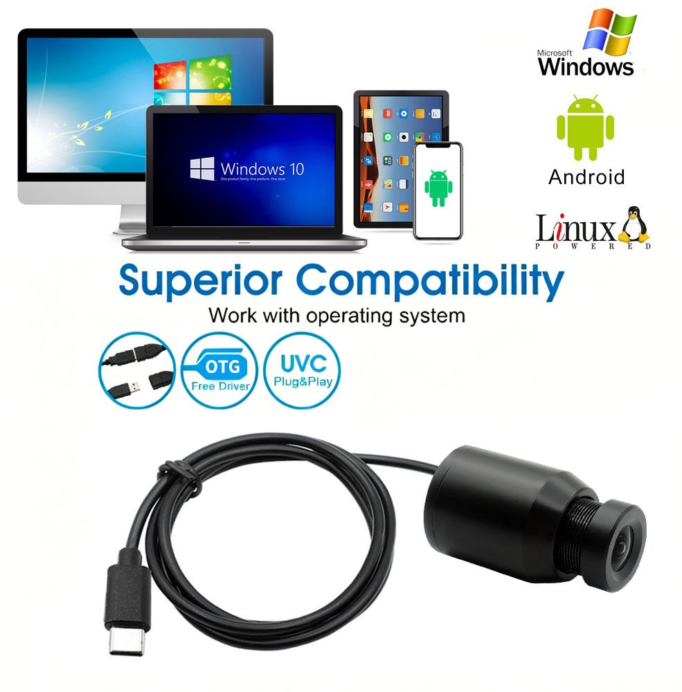 Full HD 1080P Mini Bullet USB-C Camera hct 182j36w (4)