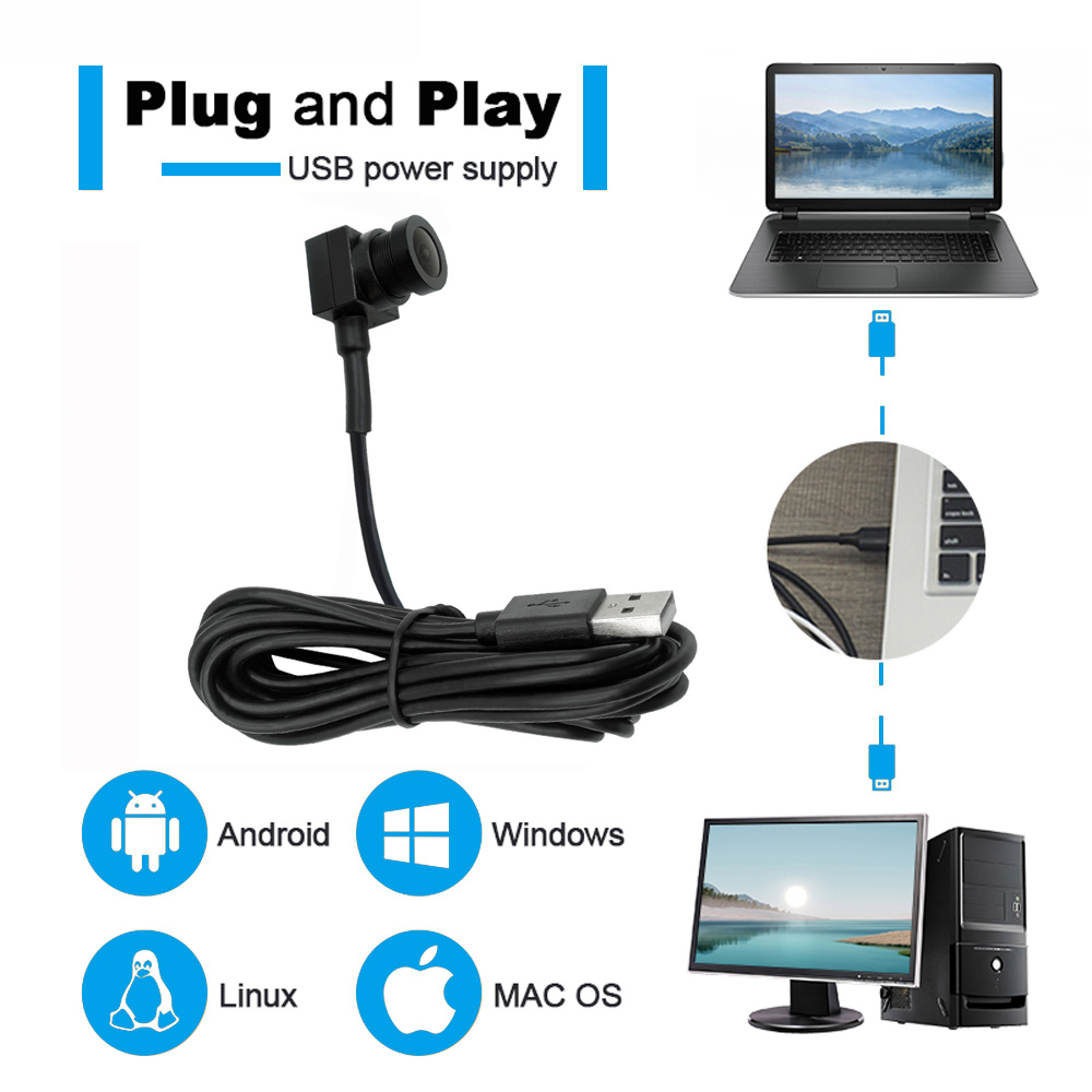 2MP 15*15mm Wide-angle USB Mini Camera hcu 152j21 (5)