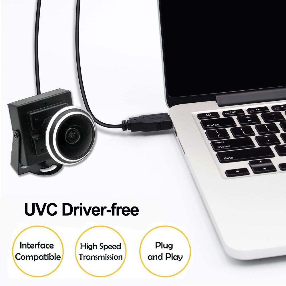 36*36mm HD 1080P 175° Wide Angle USB Camera hcu 362j178 (3)
