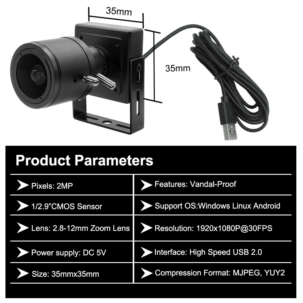 Full HD 1080P USB Manual Zoom Camera hcu 362mf (3)