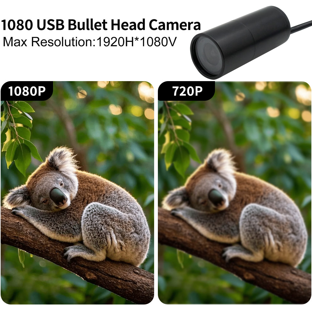 19x43mm Miniature Bullet Head 1080P 2MPUSB Camera hcu bt182 (3)
