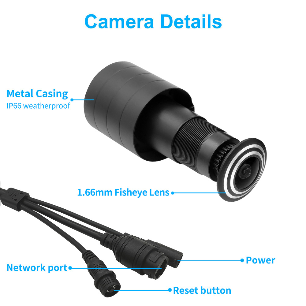 4MP Home Security Cat eye IP Camera Supports ONVIF - Image 3