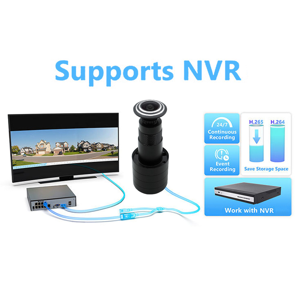 4MP Home Security Cat eye IP Camera Supports ONVIF - Image 5