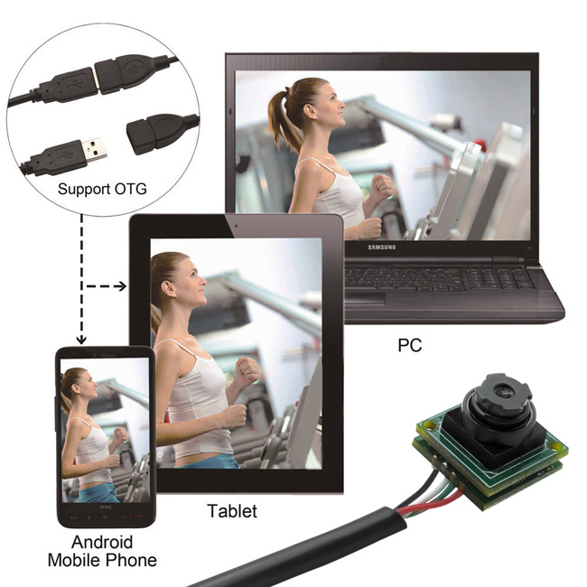 1080P Mini USB Camera Module Mini Size 12x12mm - Image 4