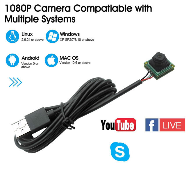 1080P Mini USB Camera Module Mini Size 12x12mm - Image 5