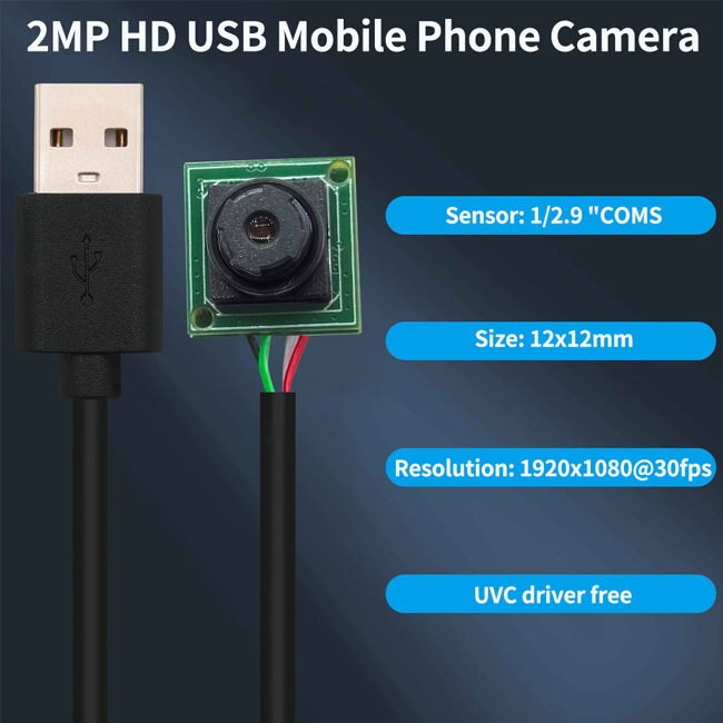 1080P Mini USB Camera Module Mini Size 12x12mm - Image 3