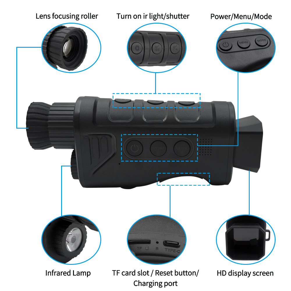 FHD 1080p Starlight Night Vision Telescope 2