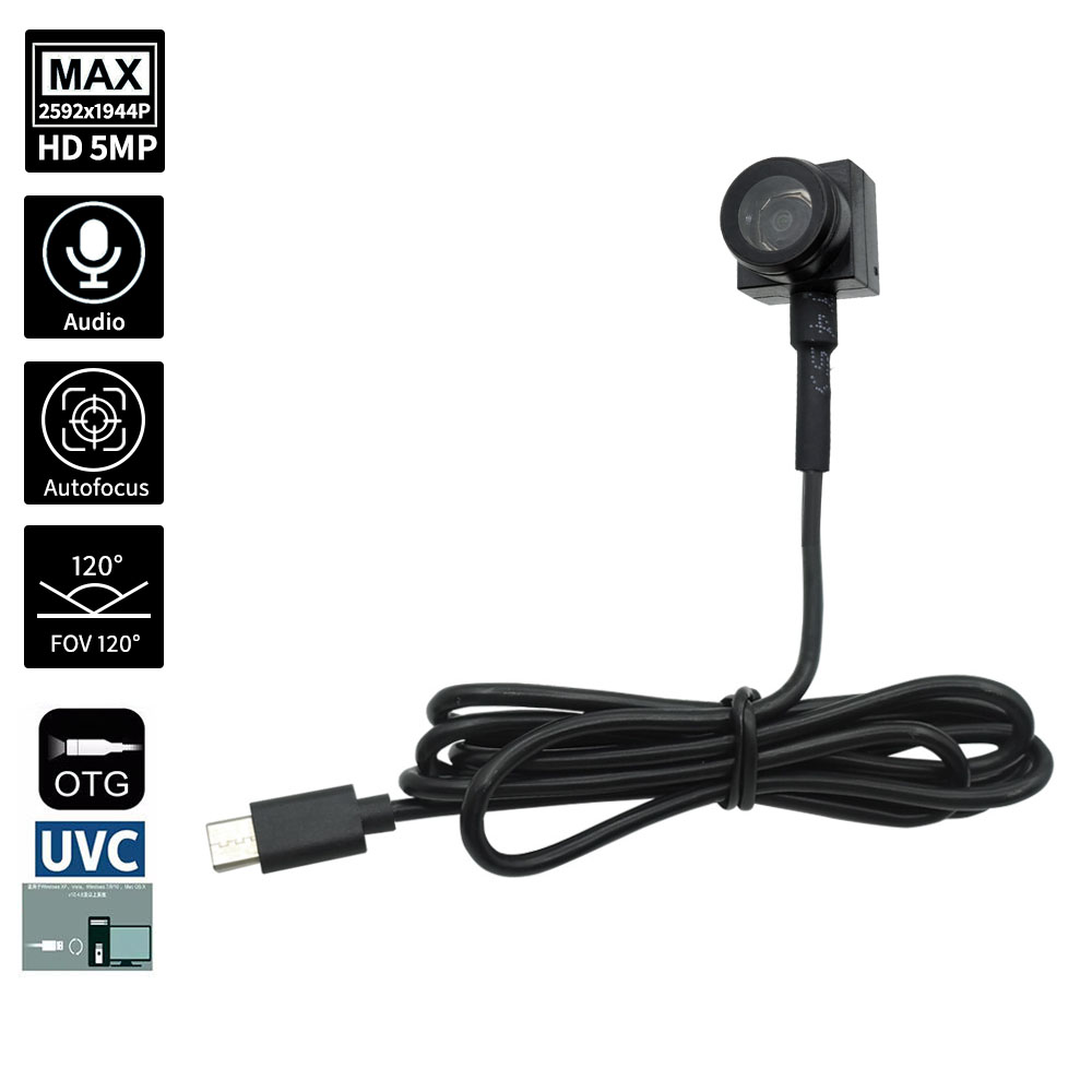 5MP Autofocus Wide-angle 15×15mm Type-c Camera hct g155af (1)
