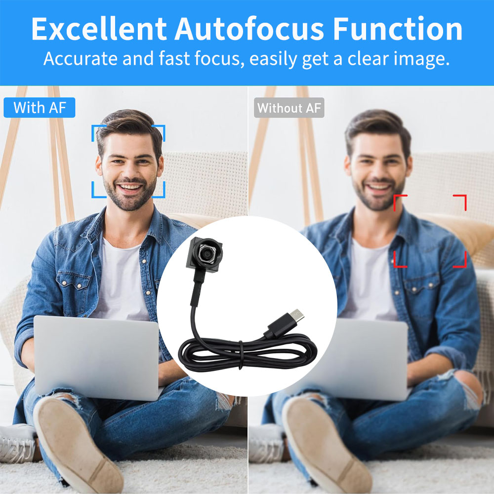 4K 8MP Autofocus Wide-angle Type-C Camera hct g158af (5)
