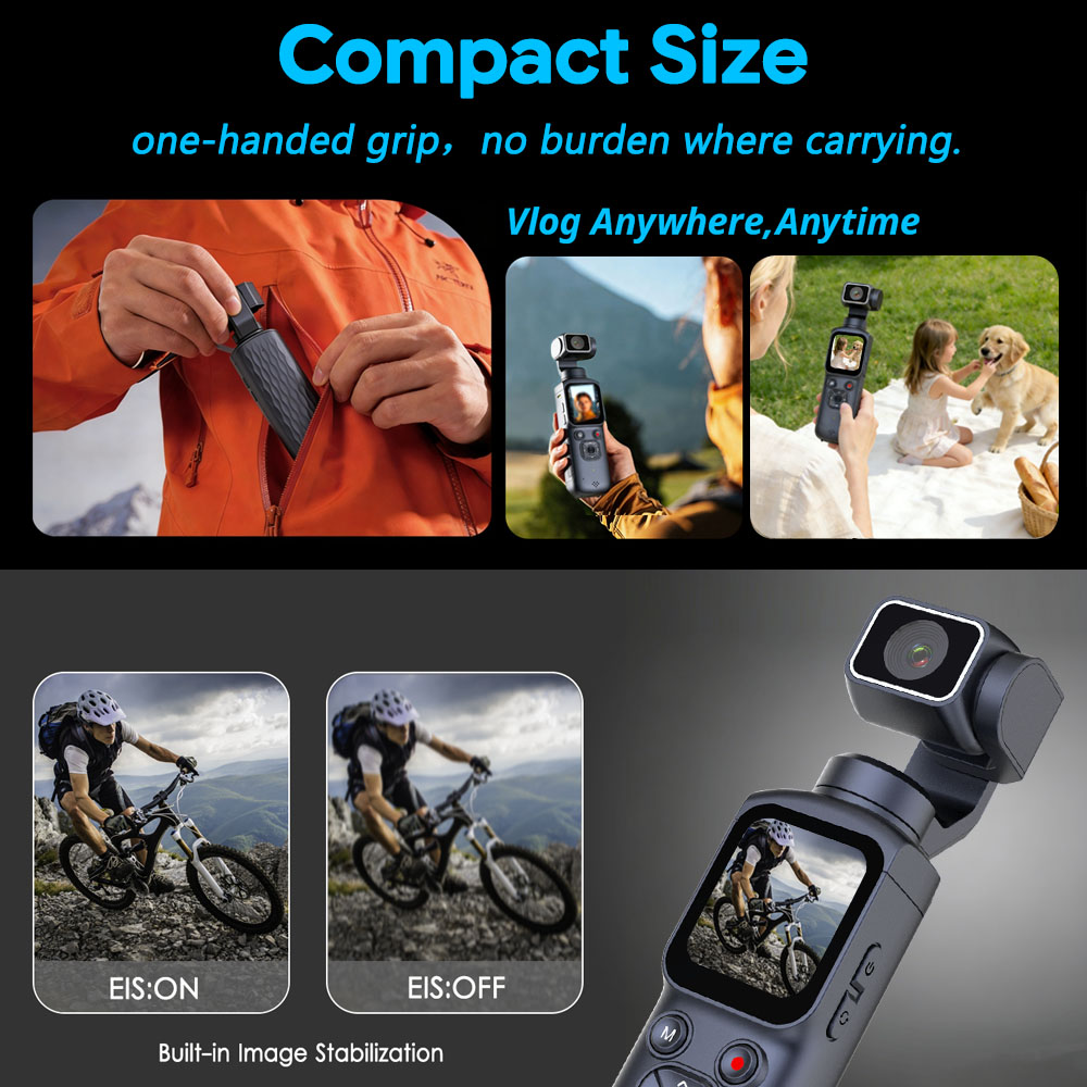 4K HD 75MP Handheld Gimbal Camera 手持式云台相机02